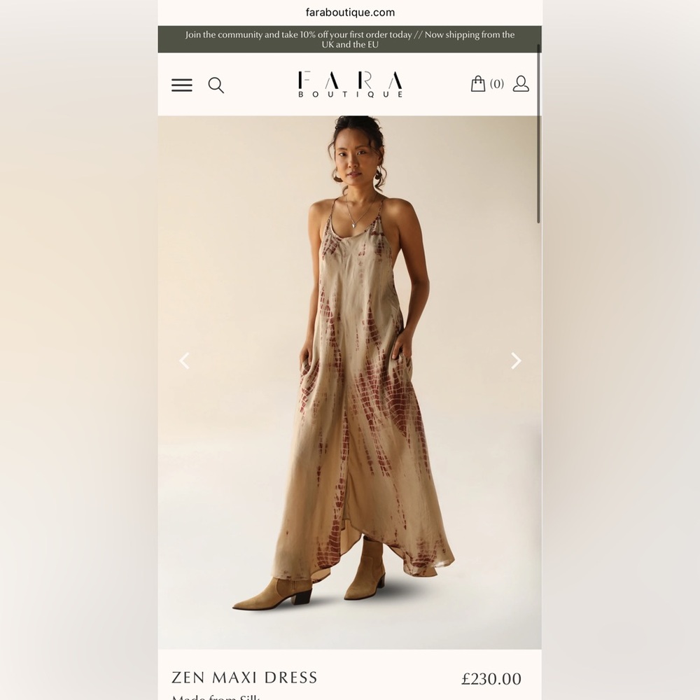 Silk Lavender dress